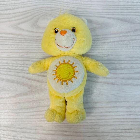 Care Bears King Funshine Bear Lot of 2 Plush Toys Stuffed Animals Retro Yellow - Picture 9 of 12